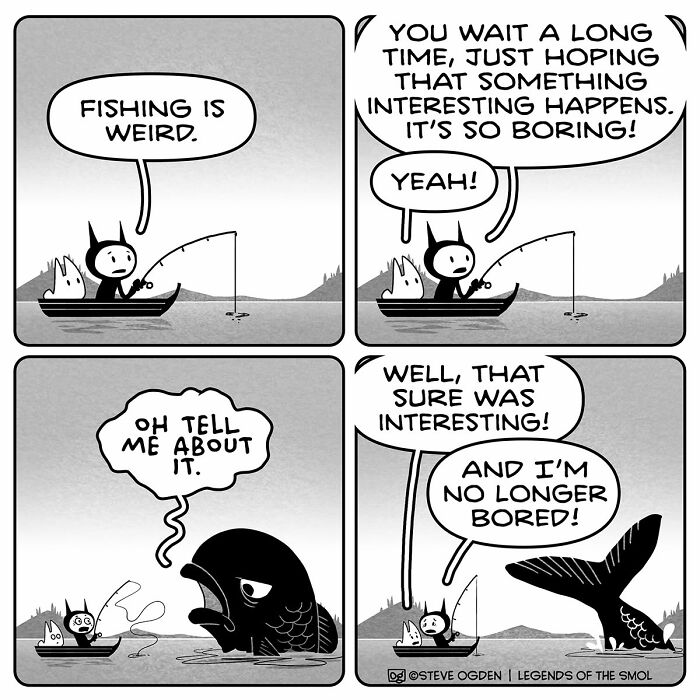 This Artist Made 25 Adorable Comics About A Tiny Character Whose Confidence Is Bigger Than He Is