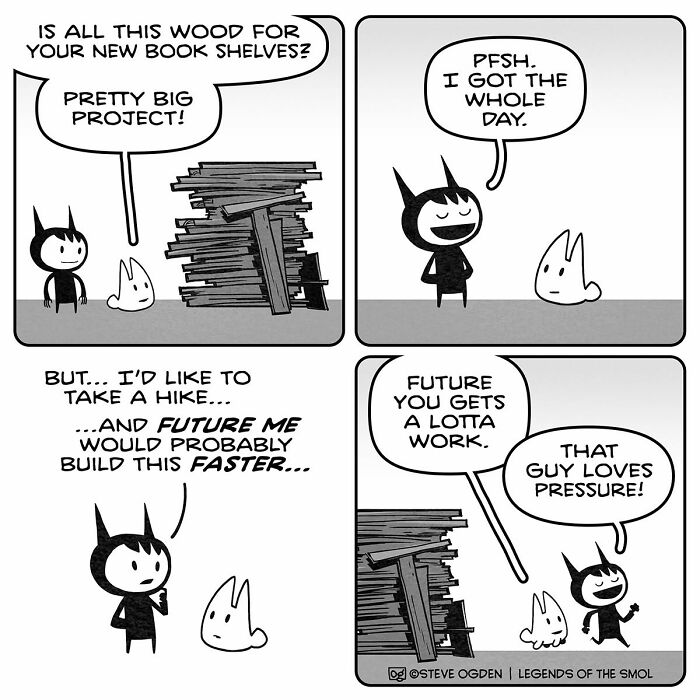 This Artist Made 25 Adorable Comics About A Tiny Character Whose Confidence Is Bigger Than He Is