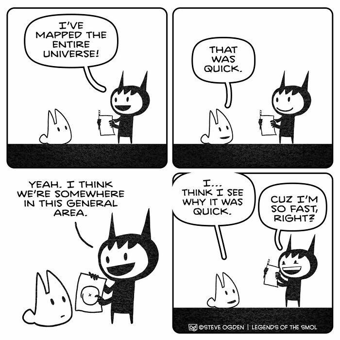 This Artist Made 25 Adorable Comics About A Tiny Character Whose Confidence Is Bigger Than He Is