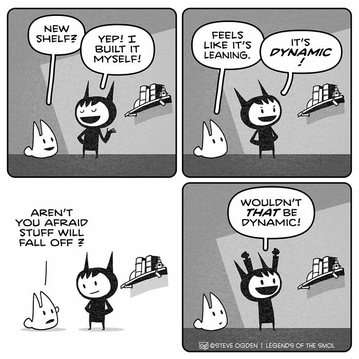 This Artist Made 25 Adorable Comics About A Tiny Character Whose Confidence Is Bigger Than He Is