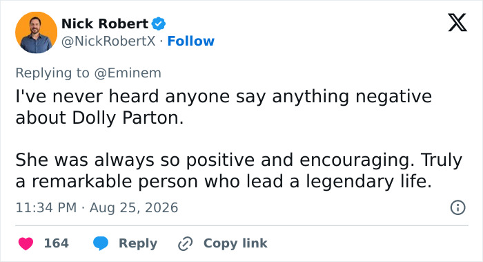 “Couldn’t Take The Time”: Eminem Faces Backlash After Sharing Sweet Letter Dolly Parton Wrote Him “Couldn’t Take The Time”: Eminem Faces Backlash After Sharing Sweet Letter Dolly Parton Wrote Him