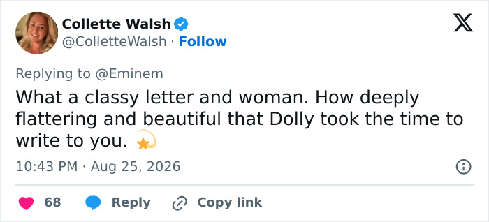 “Couldn’t Take The Time”: Eminem Faces Backlash After Sharing Sweet Letter Dolly Parton Wrote Him “Couldn’t Take The Time”: Eminem Faces Backlash After Sharing Sweet Letter Dolly Parton Wrote Him
