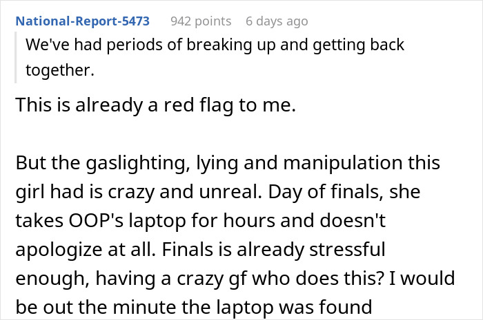 Laptop Gets Hidden Out Of Spite, Woman Sees This Is Just Red Flag Nr.1 After A 7-Year Relationship Laptop Gets Hidden Out Of Spite, Woman Sees This Is Just Red Flag Nr.1 After A 7-Year Relationship