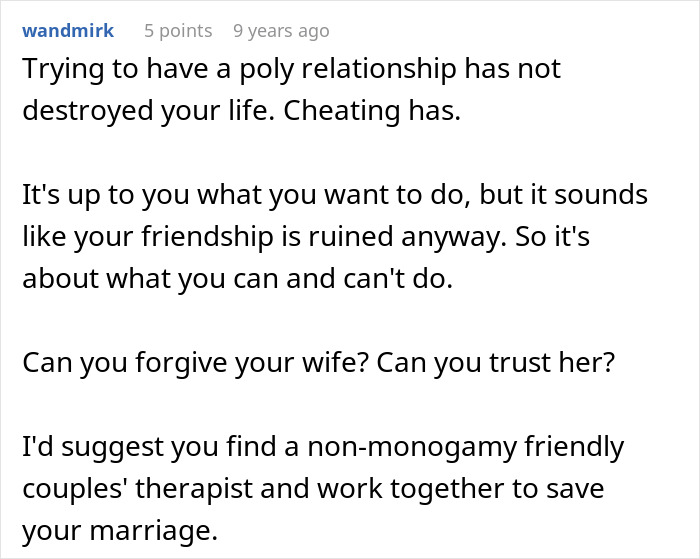 Poly Wife Asks To Make Hubby’s Best Friend Her Boyfriend, Does It Secretly When She Gets Told No Poly Wife Asks To Make Hubby’s Best Friend Her Boyfriend, Does It Secretly When She Gets Told No