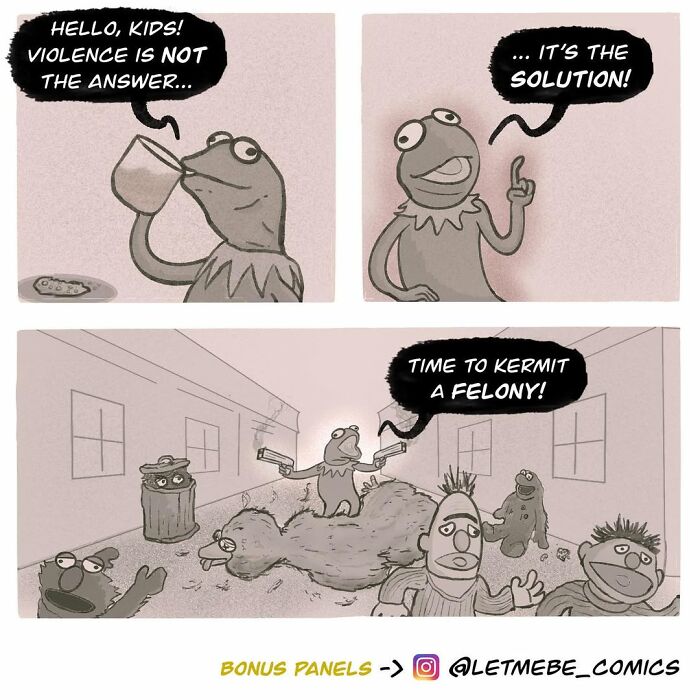 This Comic Artist Gives Familiar Characters Hilariously Unhinged New Storylines (35 Pics)