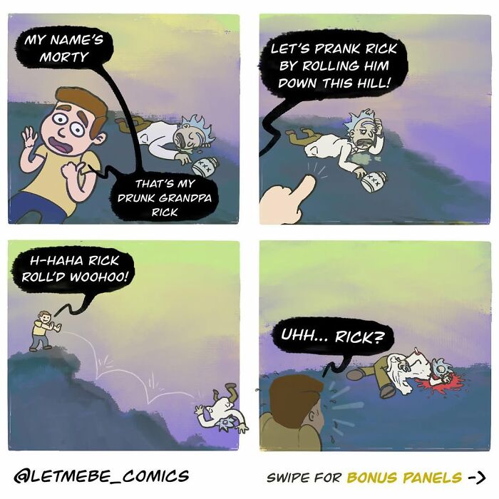 This Comic Artist Gives Familiar Characters Hilariously Unhinged New Storylines (35 Pics)