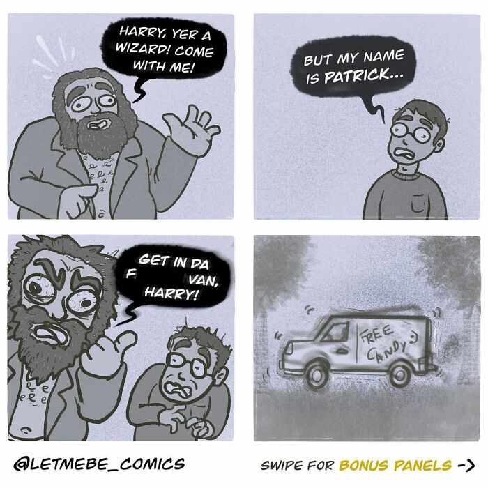 This Comic Artist Gives Familiar Characters Hilariously Unhinged New Storylines (35 Pics)