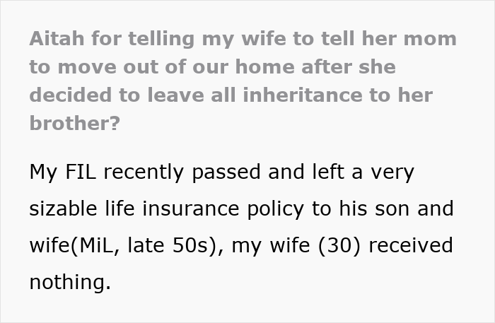 Financially Illiterate 27YO Gets Inheritance And Family Home, His BIL Is Starting Drama Financially Illiterate 27YO Gets Inheritance And Family Home, His BIL Is Starting Drama