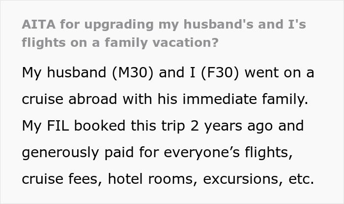 MIL And SIL Go Ballistic During Family Trip After Woman Upgrades Her And Hubby’s Flight Tickets