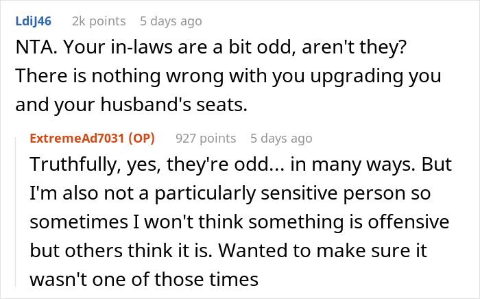 MIL And SIL Go Ballistic During Family Trip After Woman Upgrades Her And Hubby’s Flight Tickets
