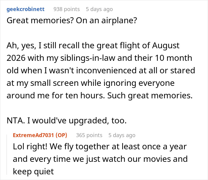 MIL And SIL Go Ballistic During Family Trip After Woman Upgrades Her And Hubby’s Flight Tickets