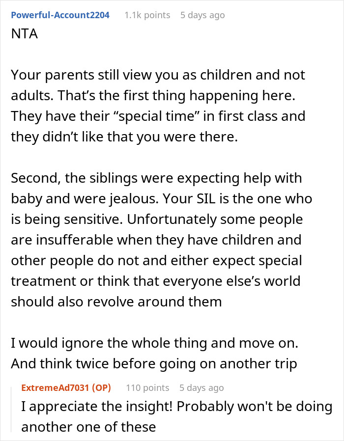 MIL And SIL Go Ballistic During Family Trip After Woman Upgrades Her And Hubby’s Flight Tickets