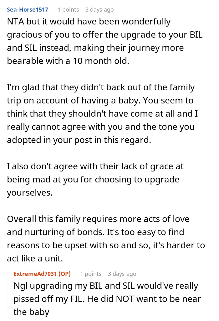 MIL And SIL Go Ballistic During Family Trip After Woman Upgrades Her And Hubby’s Flight Tickets