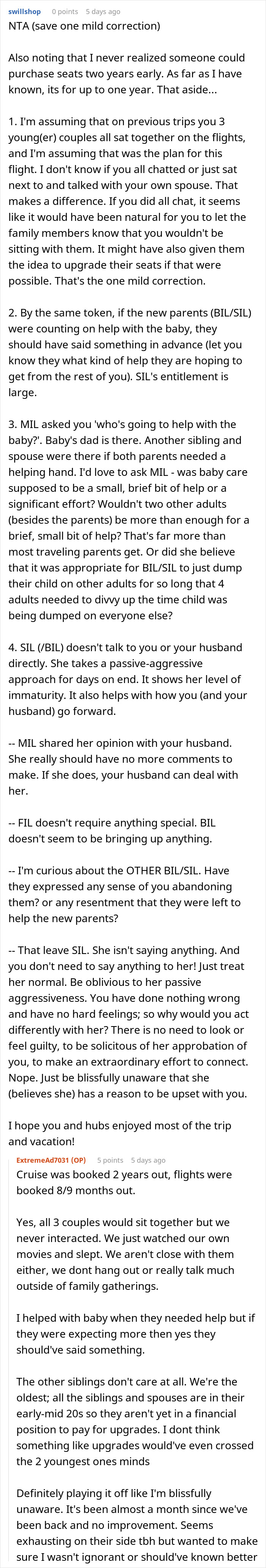 MIL And SIL Go Ballistic During Family Trip After Woman Upgrades Her And Hubby’s Flight Tickets