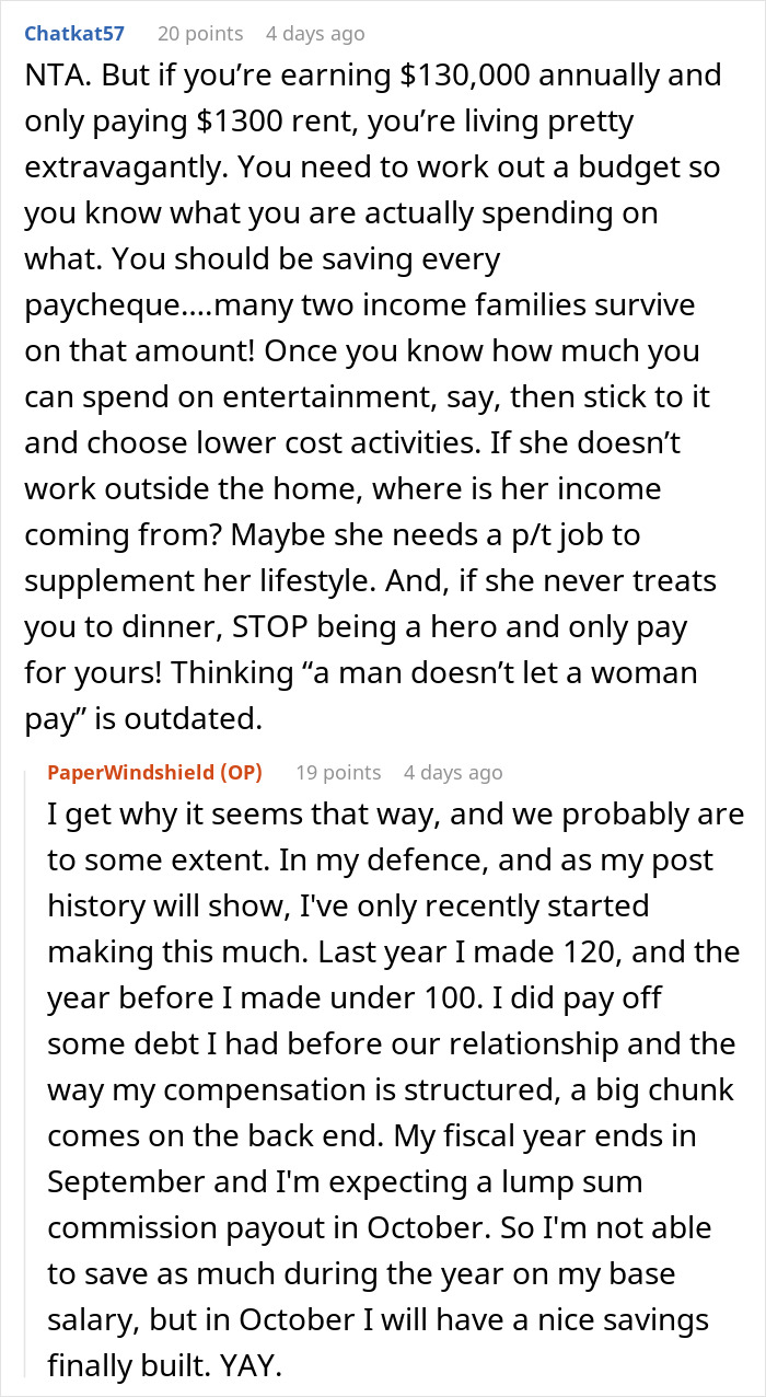 Guy Pays For Dinners, Bills, Gas And More, GF Still Wants Him To Split Her Son’s $1,300 Sports Fees Guy Pays For Dinners, Bills, Gas And More, GF Still Wants Him To Split Her Son’s $1,300 Sports Fees