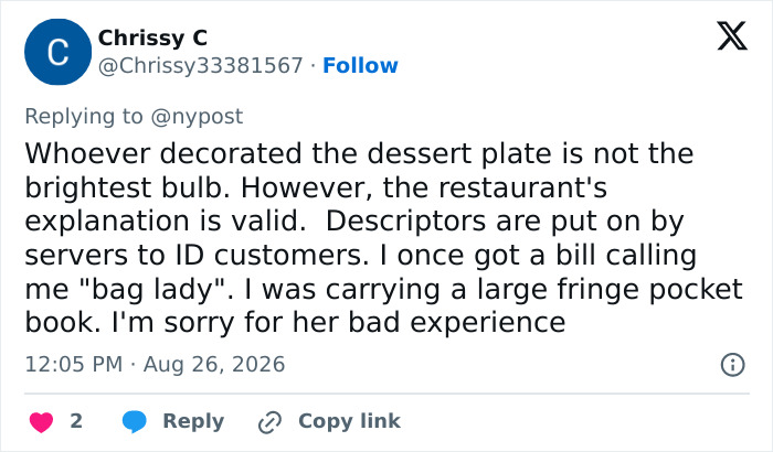 Restaurant Finally Breaks Silence After Disabled Customer Was Served Dessert With “Offensive” Birthday Message