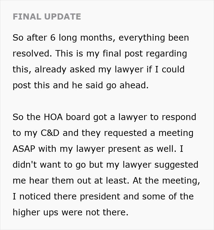 HOA Won’t Leave Resident Alone, Regrets It When They Uncover A Secret Scheme HOA Won’t Leave Resident Alone, Regrets It When They Uncover A Secret Scheme
