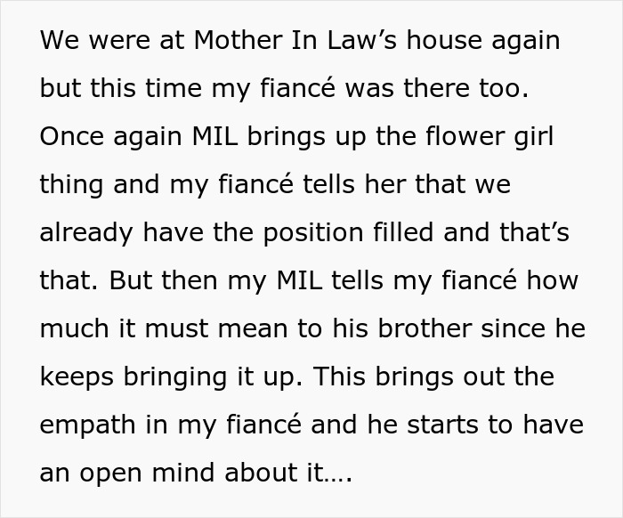 Wedding Dispute Shows How One Small Request From The In-Laws Can Tear A Family Apart Wedding Dispute Shows How One Small Request From The In-Laws Can Tear A Family Apart