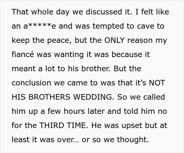 Wedding Dispute Shows How One Small Request From The In-Laws Can Tear A Family Apart Wedding Dispute Shows How One Small Request From The In-Laws Can Tear A Family Apart