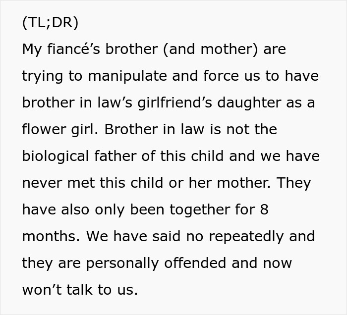 Wedding Dispute Shows How One Small Request From The In-Laws Can Tear A Family Apart Wedding Dispute Shows How One Small Request From The In-Laws Can Tear A Family Apart