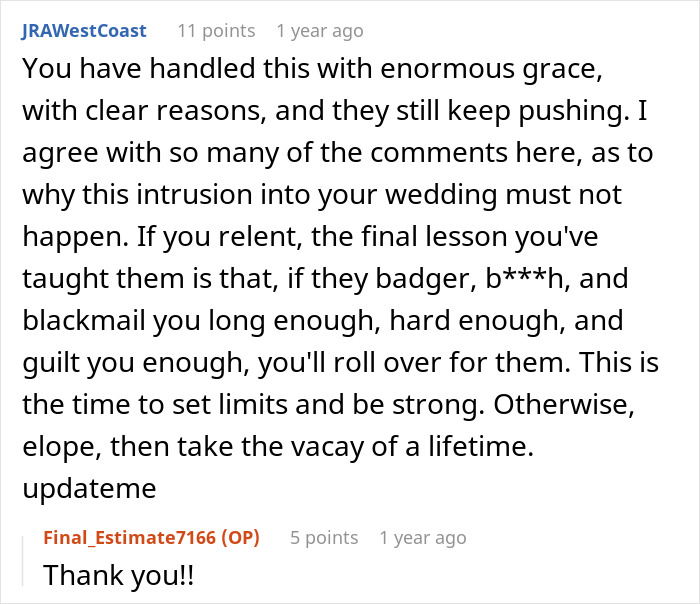 Wedding Dispute Shows How One Small Request From The In-Laws Can Tear A Family Apart Wedding Dispute Shows How One Small Request From The In-Laws Can Tear A Family Apart