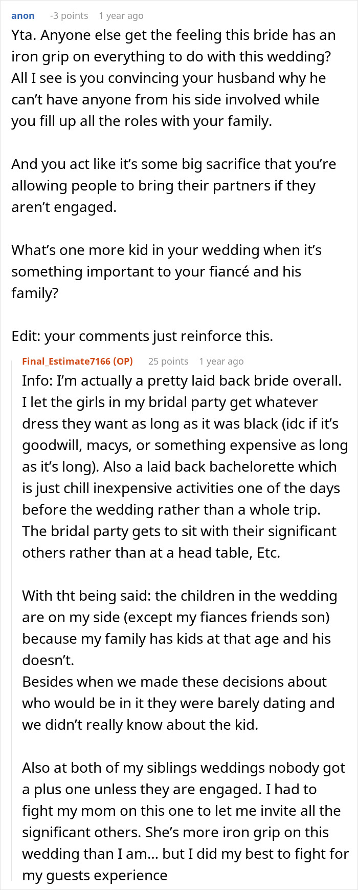 Wedding Dispute Shows How One Small Request From The In-Laws Can Tear A Family Apart Wedding Dispute Shows How One Small Request From The In-Laws Can Tear A Family Apart