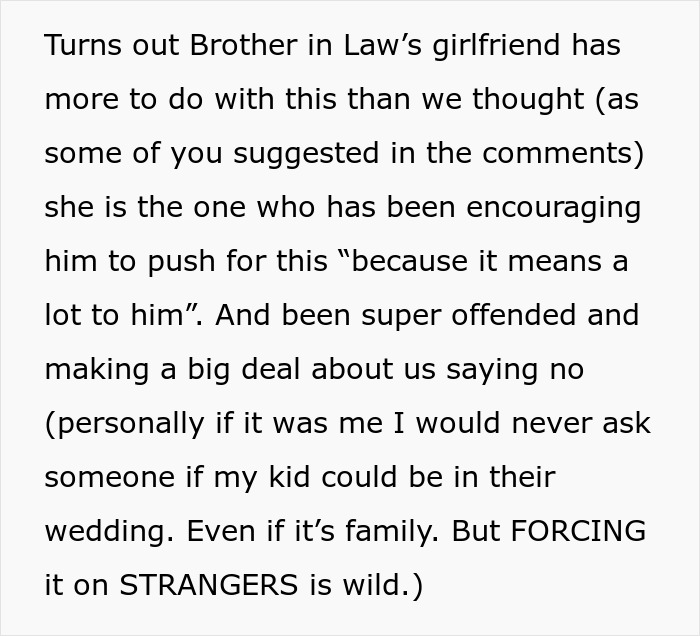 Wedding Dispute Shows How One Small Request From The In-Laws Can Tear A Family Apart Wedding Dispute Shows How One Small Request From The In-Laws Can Tear A Family Apart
