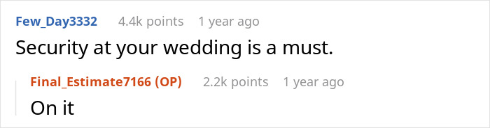 Wedding Dispute Shows How One Small Request From The In-Laws Can Tear A Family Apart Wedding Dispute Shows How One Small Request From The In-Laws Can Tear A Family Apart
