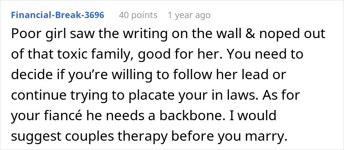 Wedding Dispute Shows How One Small Request From The In-Laws Can Tear A Family Apart Wedding Dispute Shows How One Small Request From The In-Laws Can Tear A Family Apart