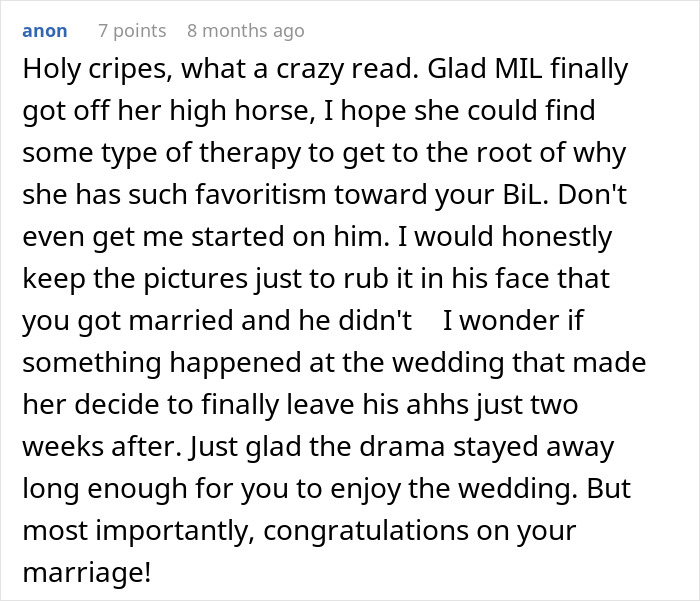 Wedding Dispute Shows How One Small Request From The In-Laws Can Tear A Family Apart Wedding Dispute Shows How One Small Request From The In-Laws Can Tear A Family Apart