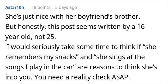 Man Explains Why He Thinks His Future SIL Is In Love With Him, Internet Can’t Help But Facepalm Man Explains Why He Thinks His Future SIL Is In Love With Him, Internet Can’t Help But Facepalm