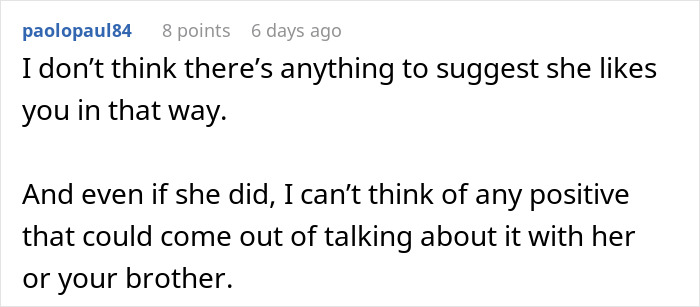 Man Explains Why He Thinks His Future SIL Is In Love With Him, Internet Can’t Help But Facepalm Man Explains Why He Thinks His Future SIL Is In Love With Him, Internet Can’t Help But Facepalm