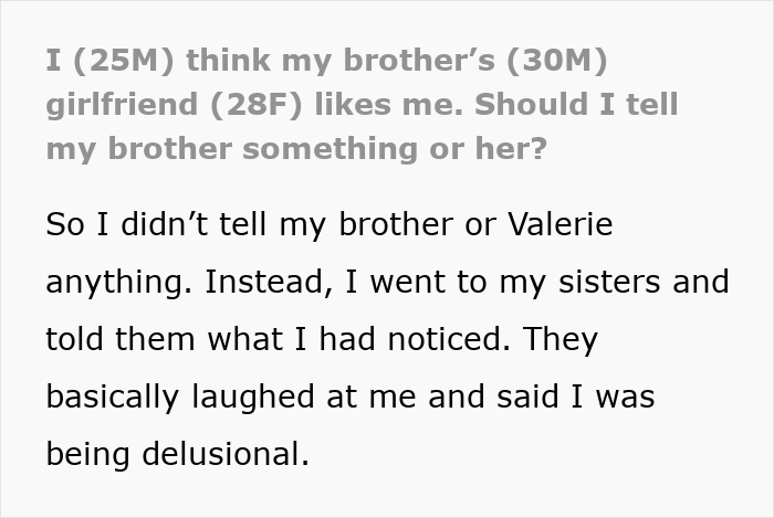 Man Explains Why He Thinks His Future SIL Is In Love With Him, Internet Can’t Help But Facepalm Man Explains Why He Thinks His Future SIL Is In Love With Him, Internet Can’t Help But Facepalm