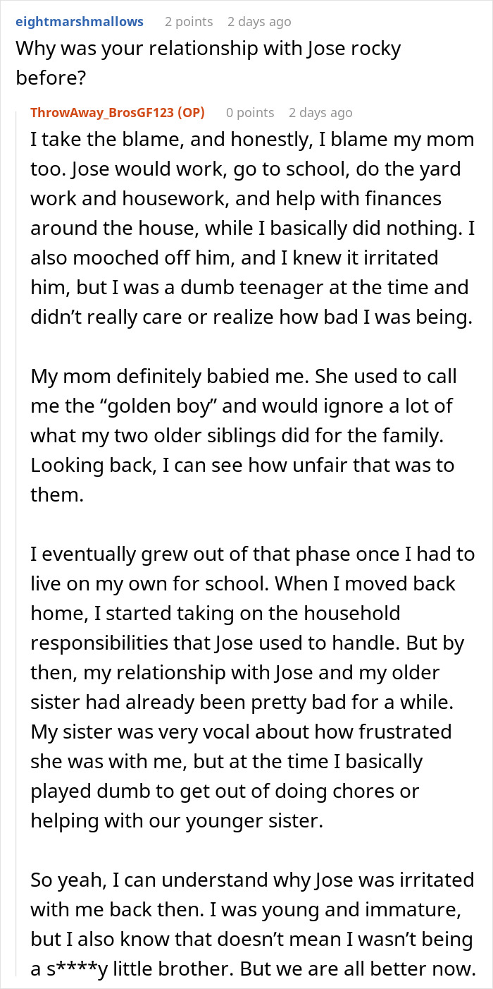 Man Explains Why He Thinks His Future SIL Is In Love With Him, Internet Can’t Help But Facepalm Man Explains Why He Thinks His Future SIL Is In Love With Him, Internet Can’t Help But Facepalm