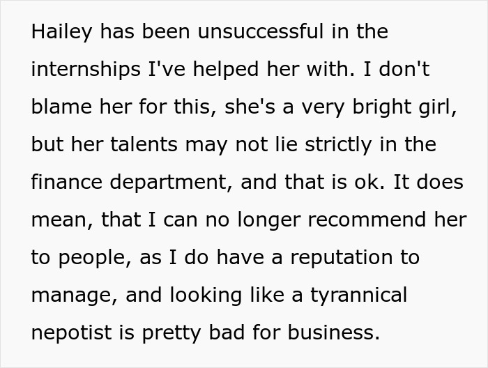 Dad Gets Both Kids Internships, Gets Blamed When One Thrives And The Other Does Not Dad Gets Both Kids Internships, Gets Blamed When One Thrives And The Other Does Not