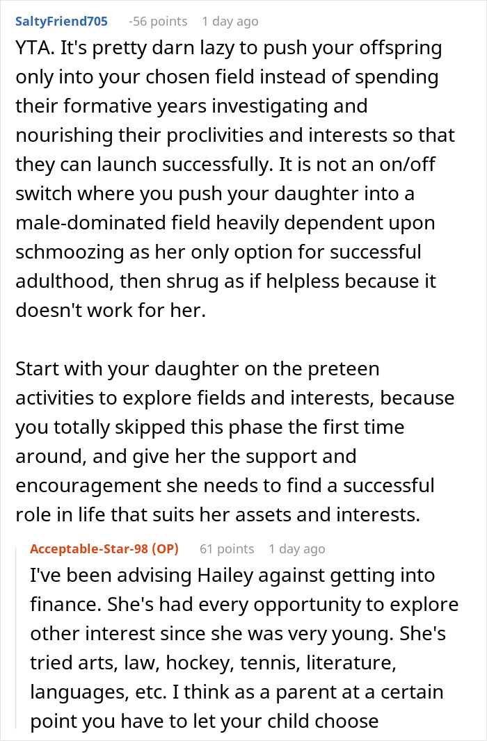 Dad Gets Both Kids Internships, Gets Blamed When One Thrives And The Other Does Not Dad Gets Both Kids Internships, Gets Blamed When One Thrives And The Other Does Not
