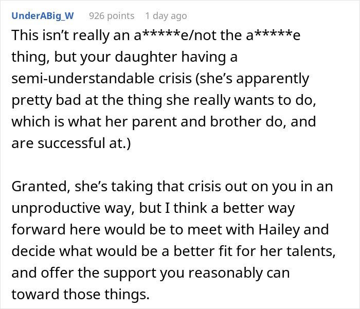 Dad Gets Both Kids Internships, Gets Blamed When One Thrives And The Other Does Not Dad Gets Both Kids Internships, Gets Blamed When One Thrives And The Other Does Not