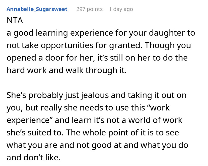 Dad Gets Both Kids Internships, Gets Blamed When One Thrives And The Other Does Not Dad Gets Both Kids Internships, Gets Blamed When One Thrives And The Other Does Not