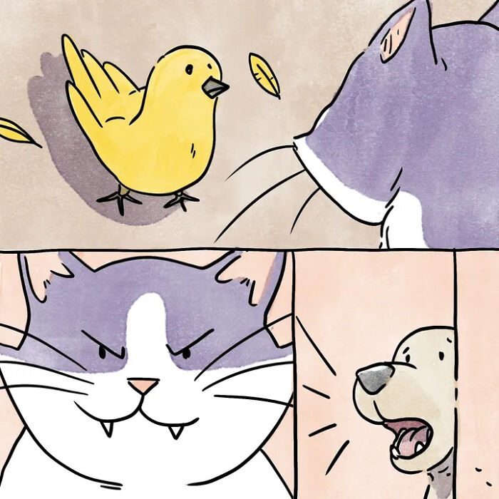 Artist Shares Adorable And Funny Comics Of Life With Pets (5 New Stories) Artist Shares Adorable And Funny Comics Of Life With Pets (5 New Stories)