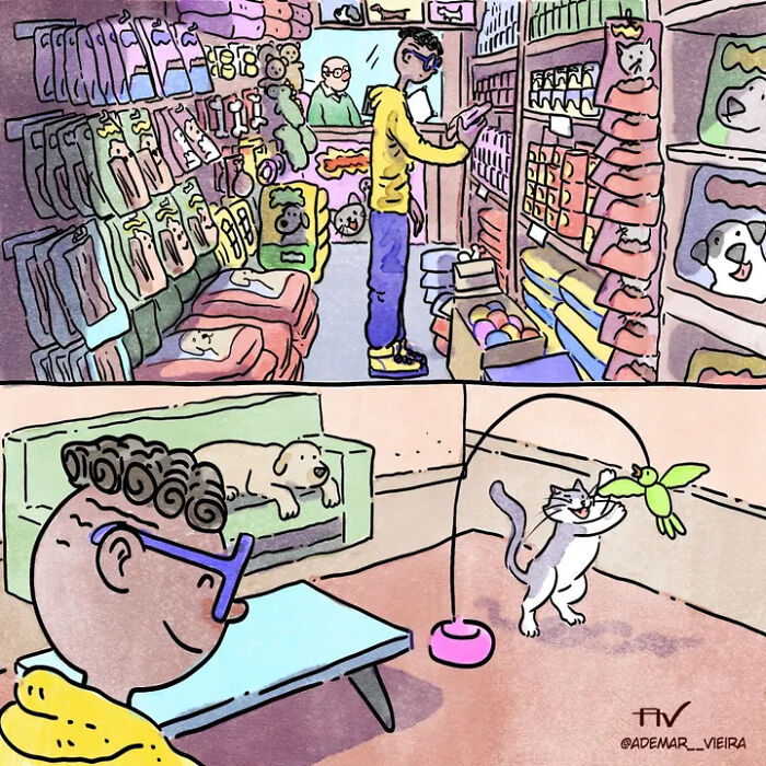 Artist Shares Adorable And Funny Comics Of Life With Pets (5 New Stories) Artist Shares Adorable And Funny Comics Of Life With Pets (5 New Stories)