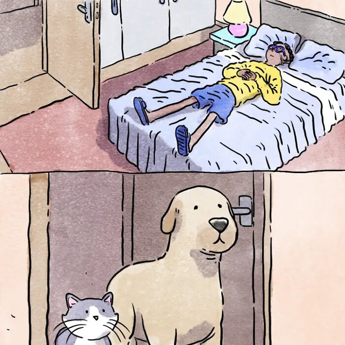 Artist Shares Adorable And Funny Comics Of Life With Pets (5 New Stories) Artist Shares Adorable And Funny Comics Of Life With Pets (5 New Stories)