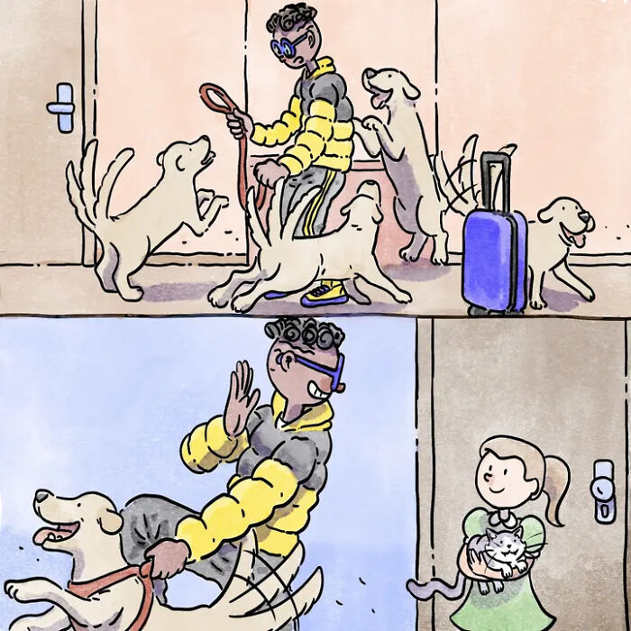 Artist Shares Adorable And Funny Comics Of Life With Pets (5 New Stories) Artist Shares Adorable And Funny Comics Of Life With Pets (5 New Stories)