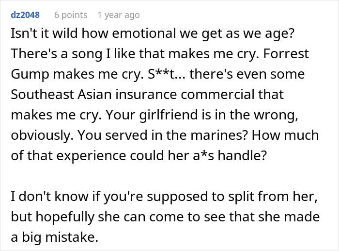 Man Shows His Vulnerable Side To His Girlfriend For The First Time, Her Response Leaves Him Packing His Bags