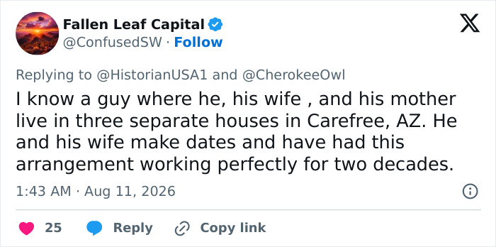 Woman Claims That Distance Is Actually The Secret To Keeping The Spark Alive Within A Marriage