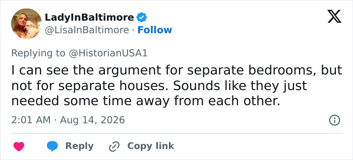 Woman Claims That Distance Is Actually The Secret To Keeping The Spark Alive Within A Marriage