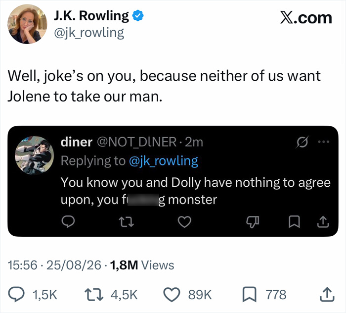 J.K. Rowling Accused Of Using Dolly Parton’s Passing As Yet Another Way To Spread Her Controversial Opinions J.K. Rowling Accused Of Using Dolly Parton’s Passing As Yet Another Way To Spread Her Controversial Opinions