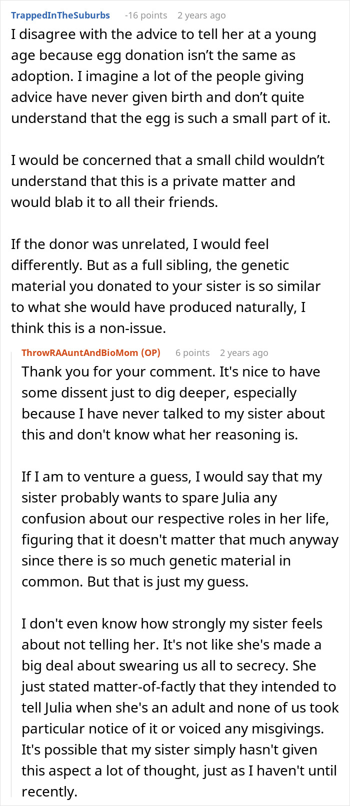 Woman Helps Her Sister Have A Baby, But The Sister Wants To Keep The Truth Secret For 18 Years