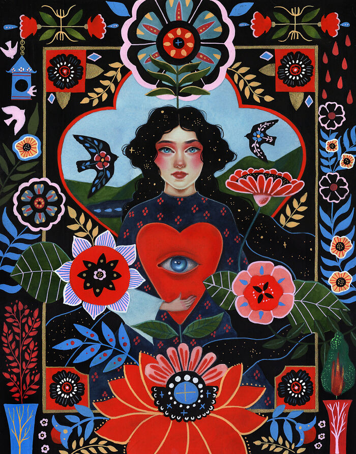 24 Folk-Inspired Artworks By Aunia Kahn Where Traditions, Symbolism, And Imagination Collide