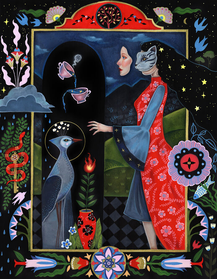 24 Folk-Inspired Artworks By Aunia Kahn Where Traditions, Symbolism, And Imagination Collide