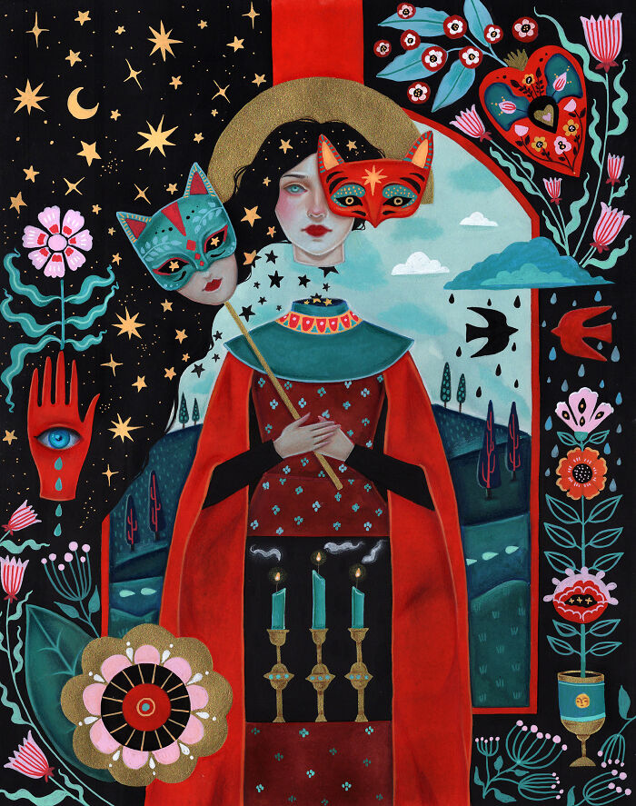 24 Folk-Inspired Artworks By Aunia Kahn Where Traditions, Symbolism, And Imagination Collide